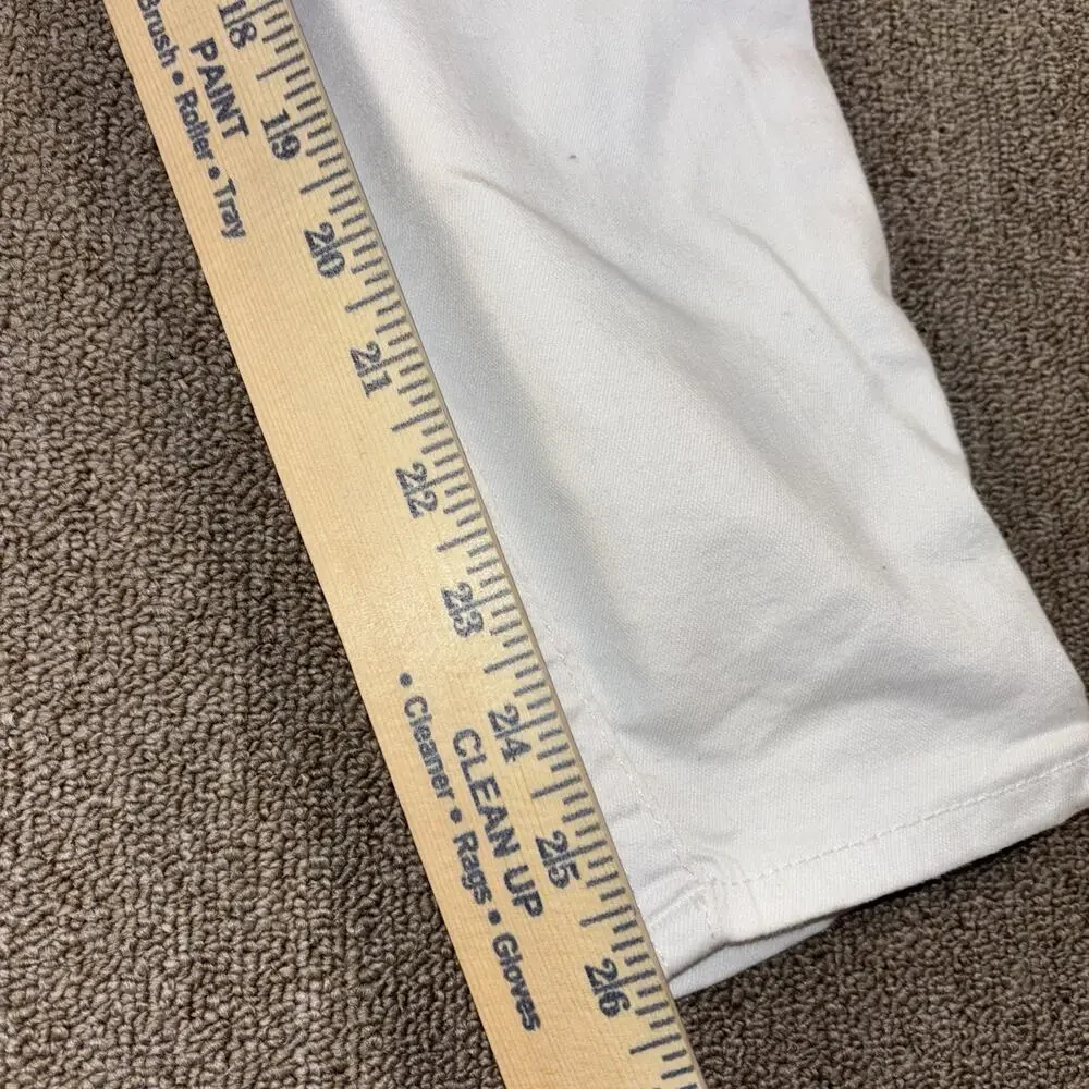 True Religion Lace Up Sides Jeans Men’s White Skinny Clean 34x26